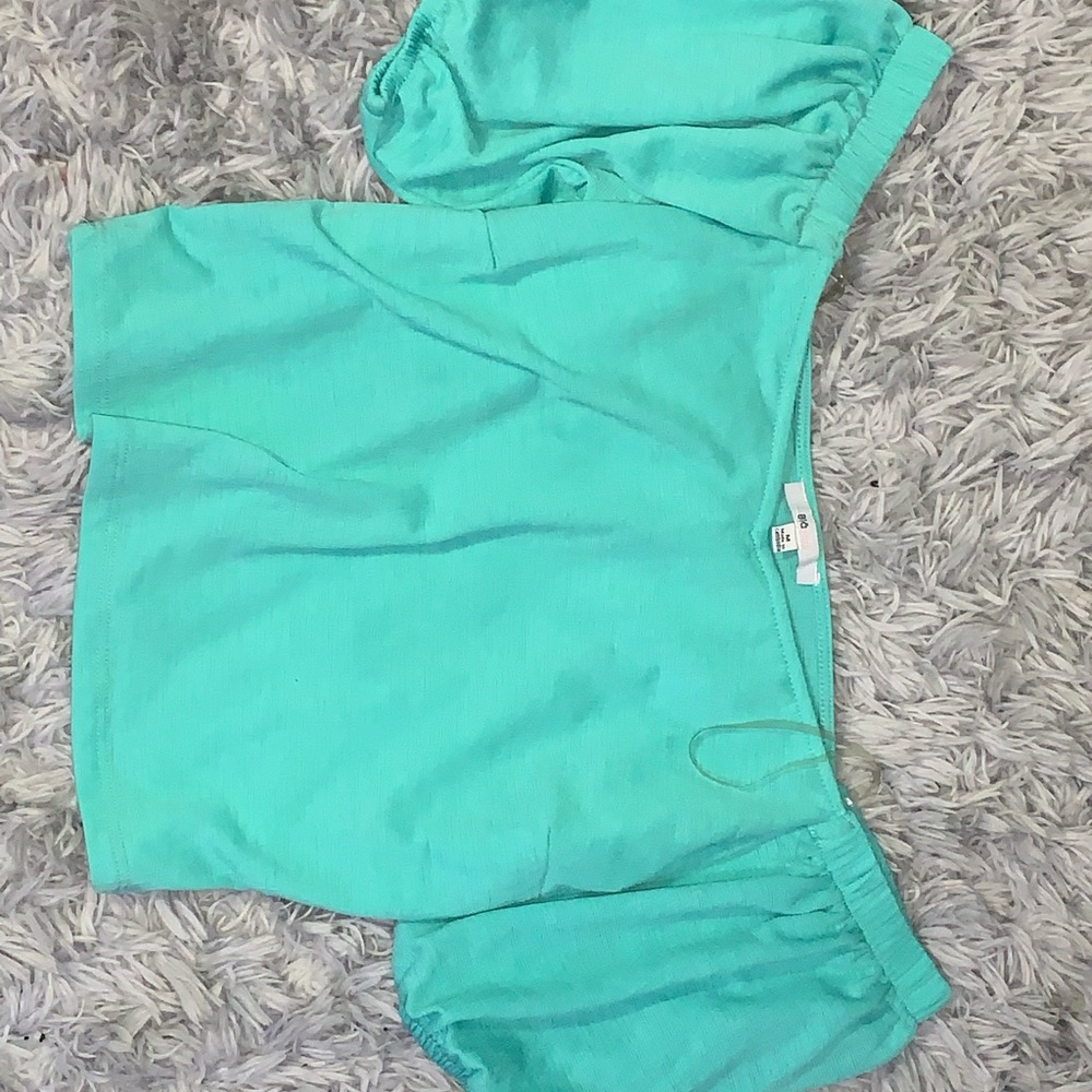 Turquoise crop top